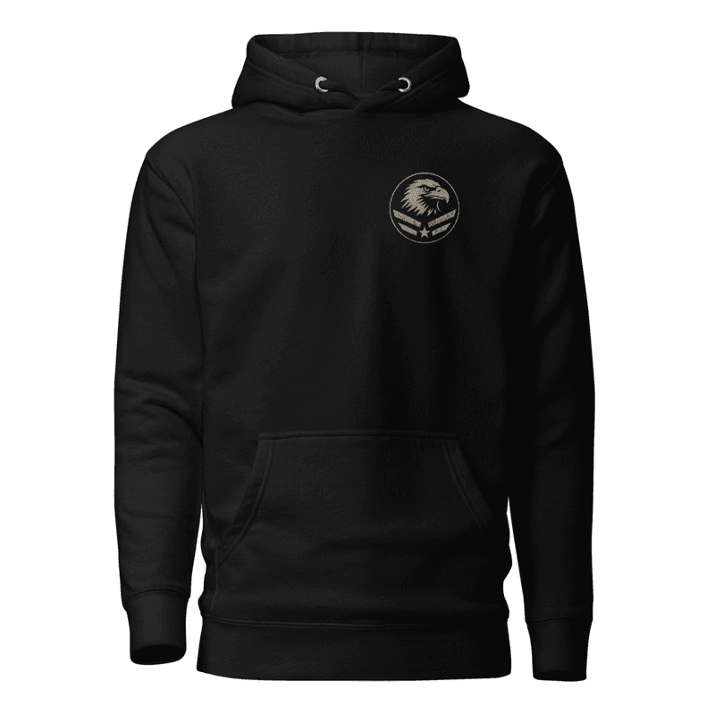 American Flag Eagle Badge Unisex Hoodie