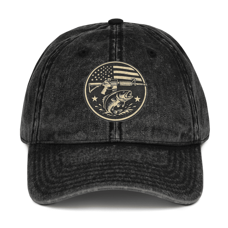 Freedom, Firearms, and Fishing Vintage Cotton Twill Cap